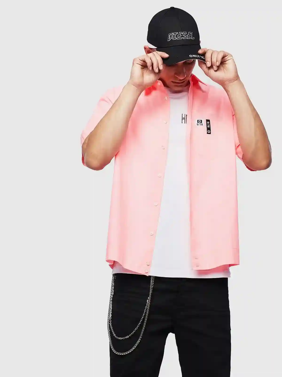 Blue Fluo short-sleeve shirt
