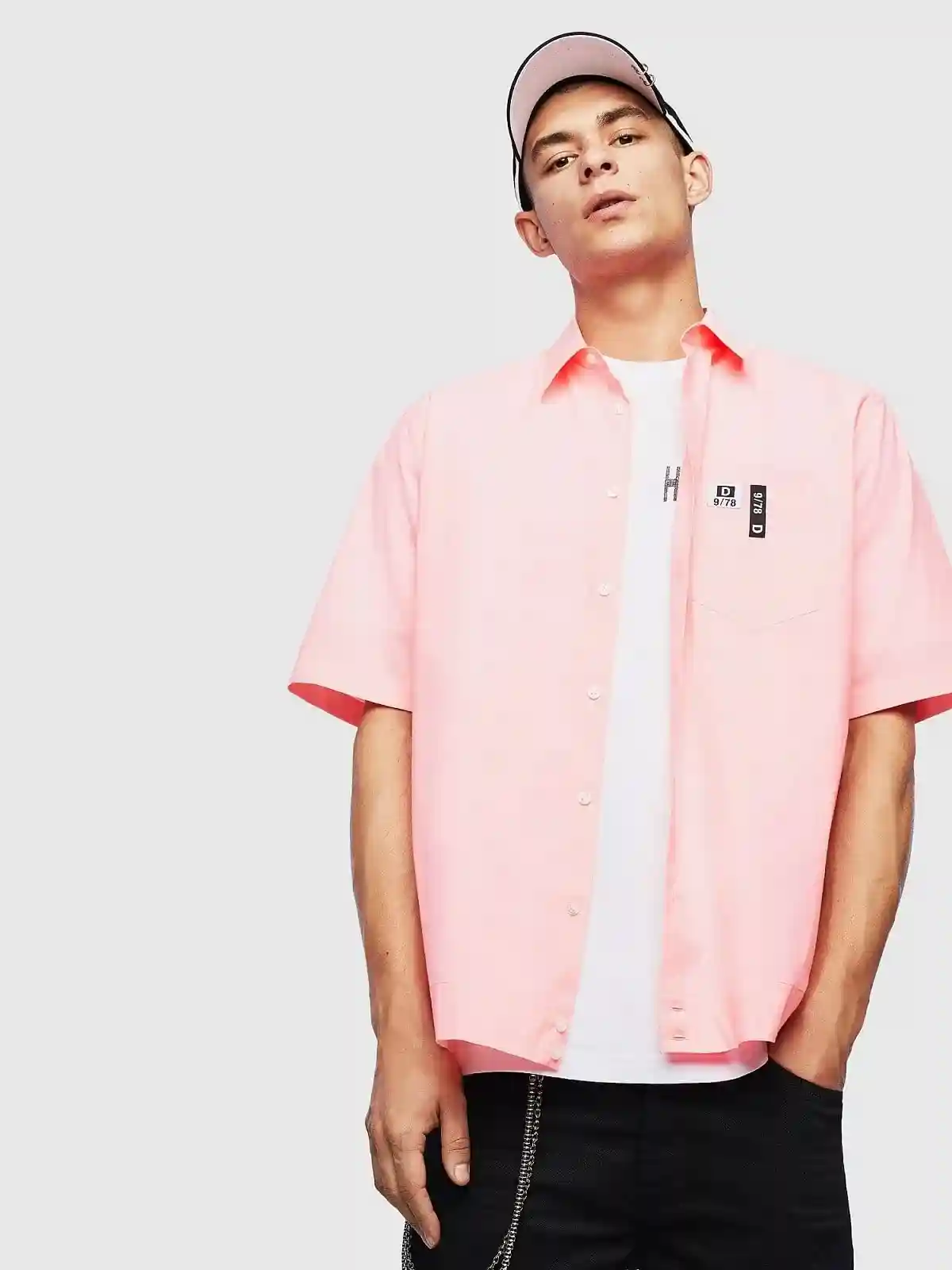 Blue Fluo short-sleeve shirt