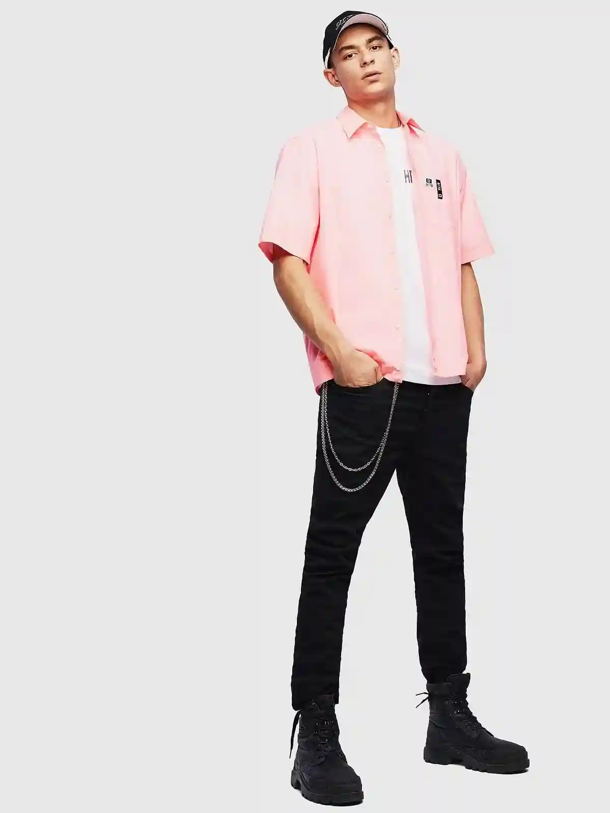 Blue Fluo short-sleeve shirt
