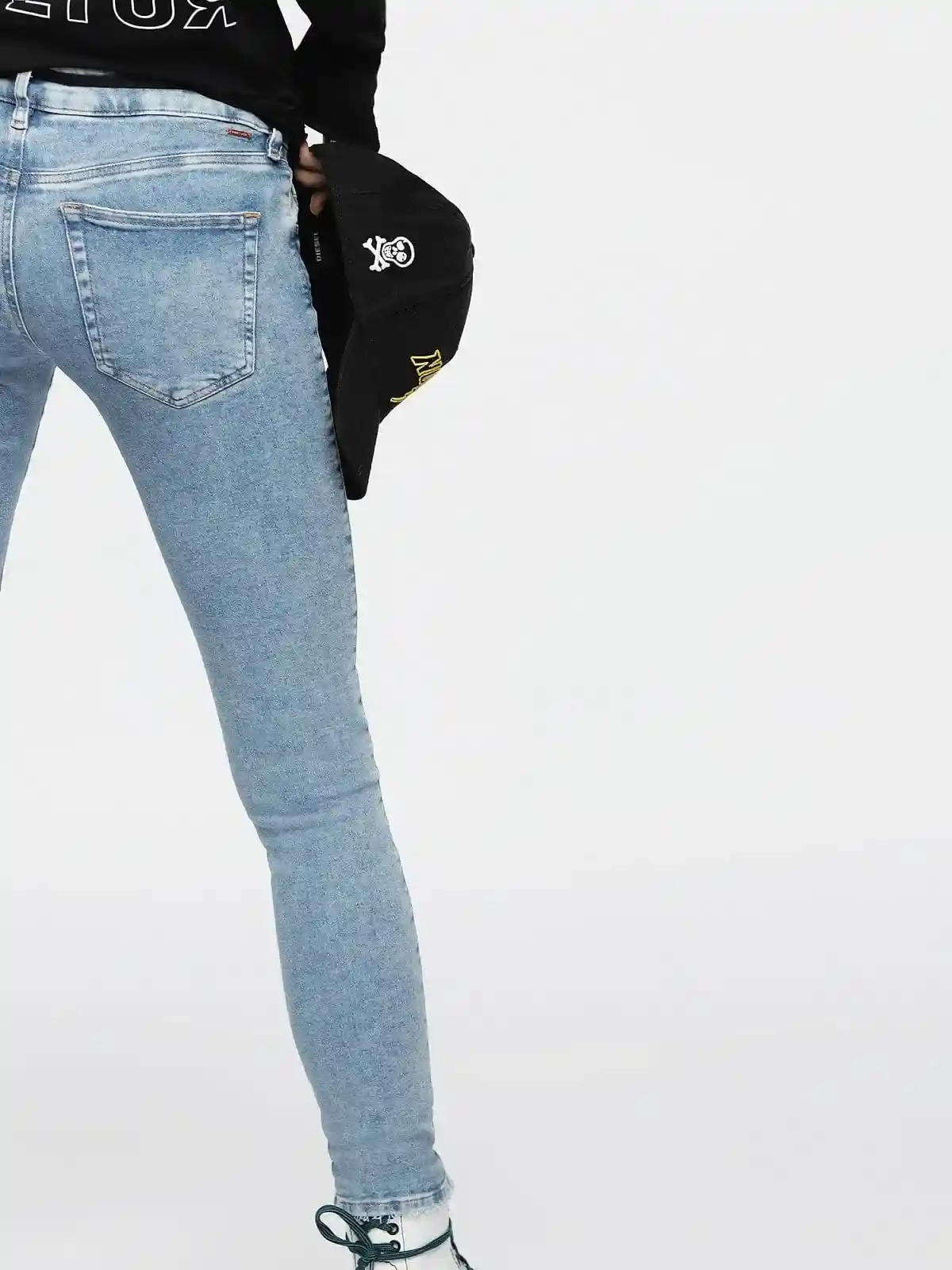 Blue Super Skinny Fit Jeans-Slandy Low