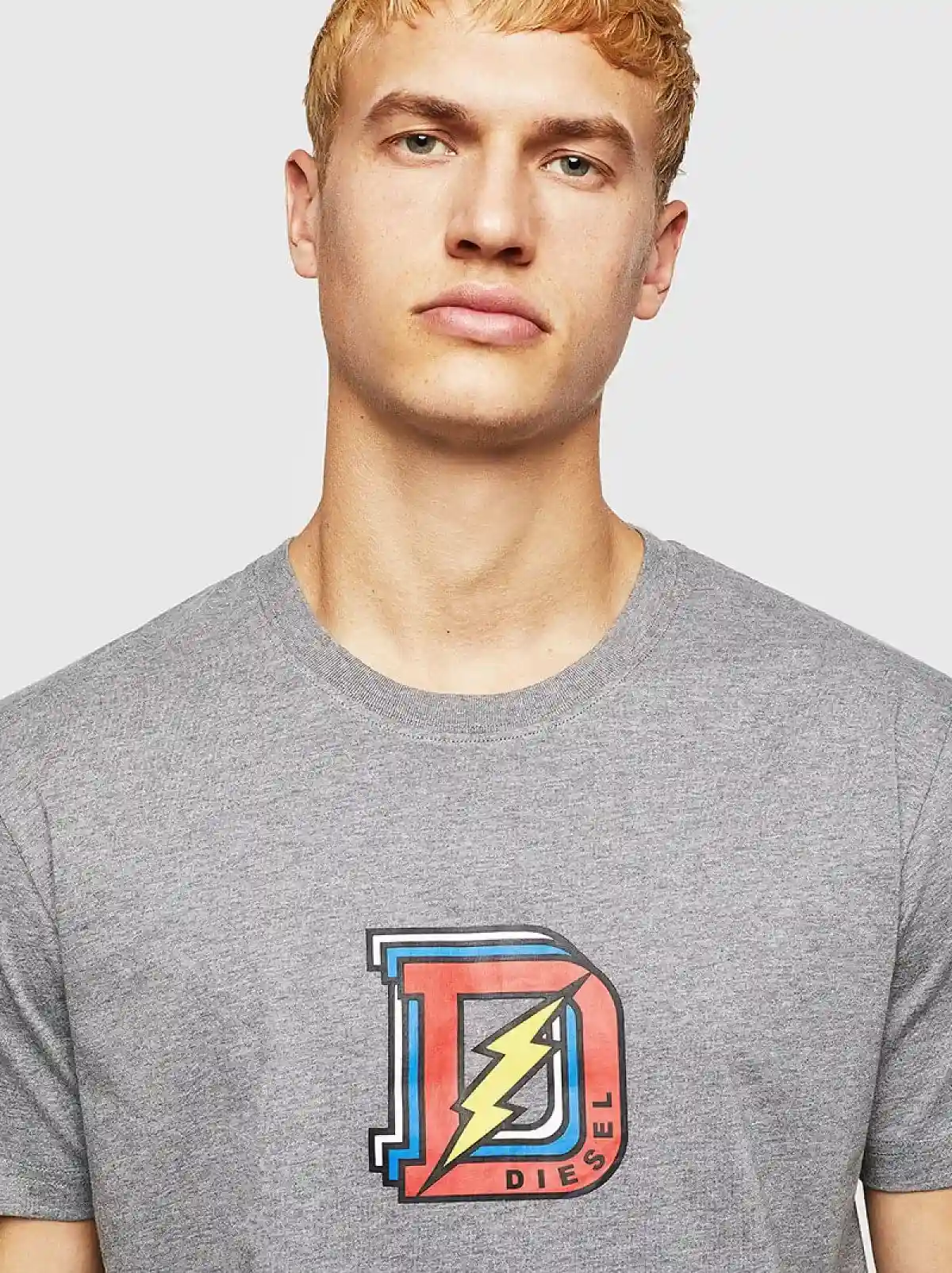 Grey Pyjama set with lightning D logo print