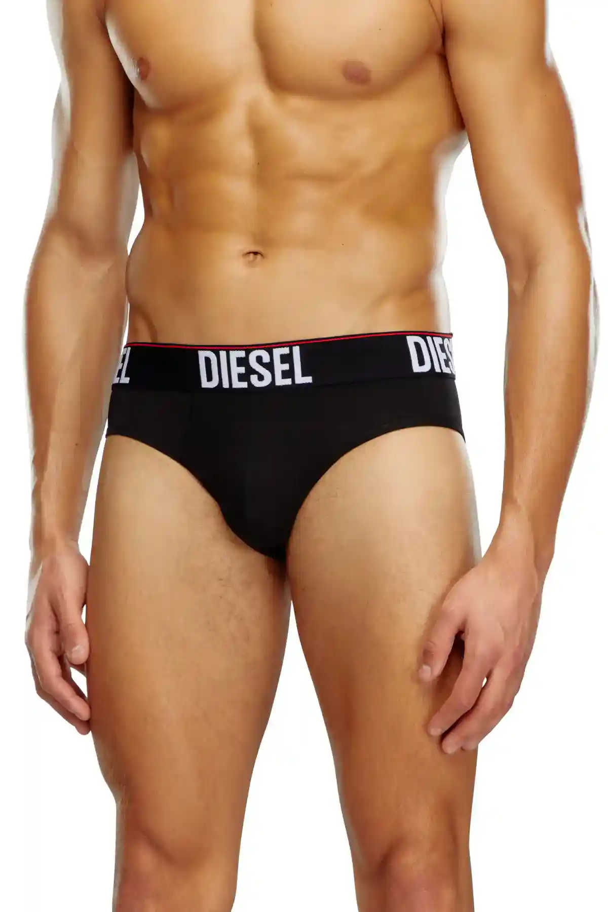 Black Three-pack briefs with tonal waist