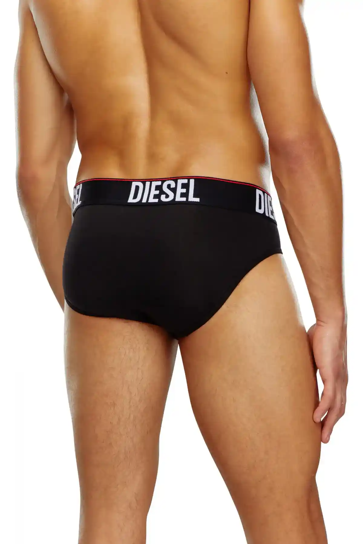 Black Three-pack briefs with tonal waist
