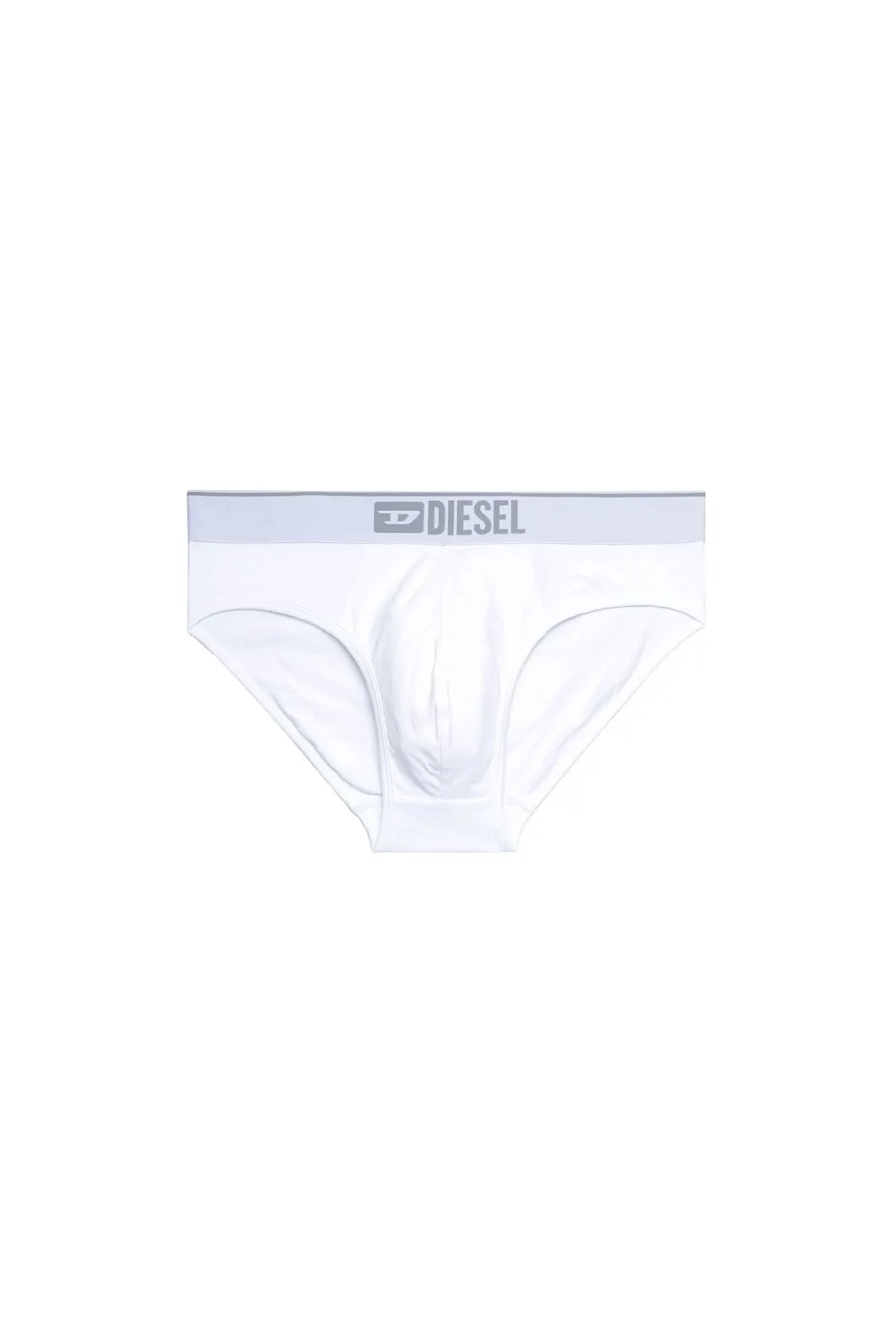 White Three-pack of plain logo briefs