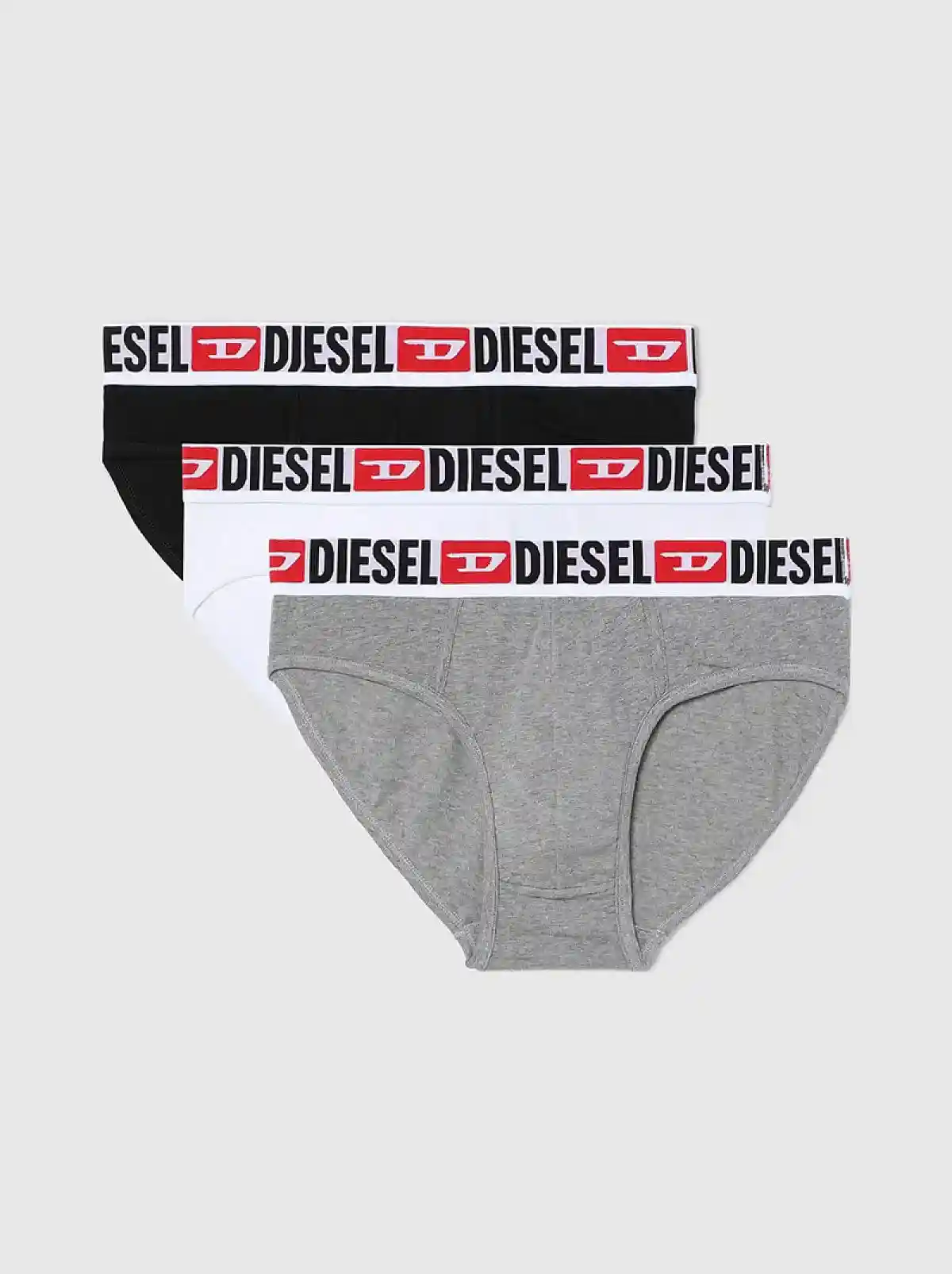 Multicolor Three-pack of solid-colour briefs