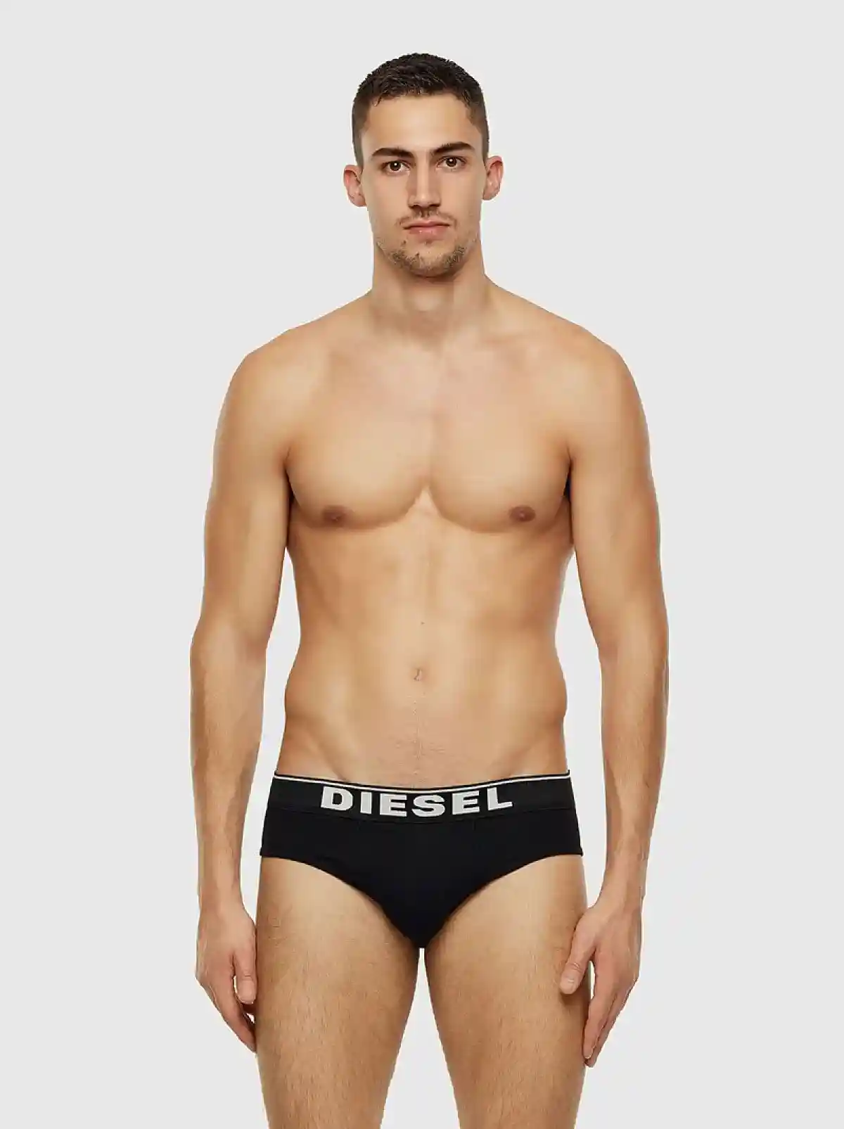 Multicolor 3 pack briefs with tonal waistaband