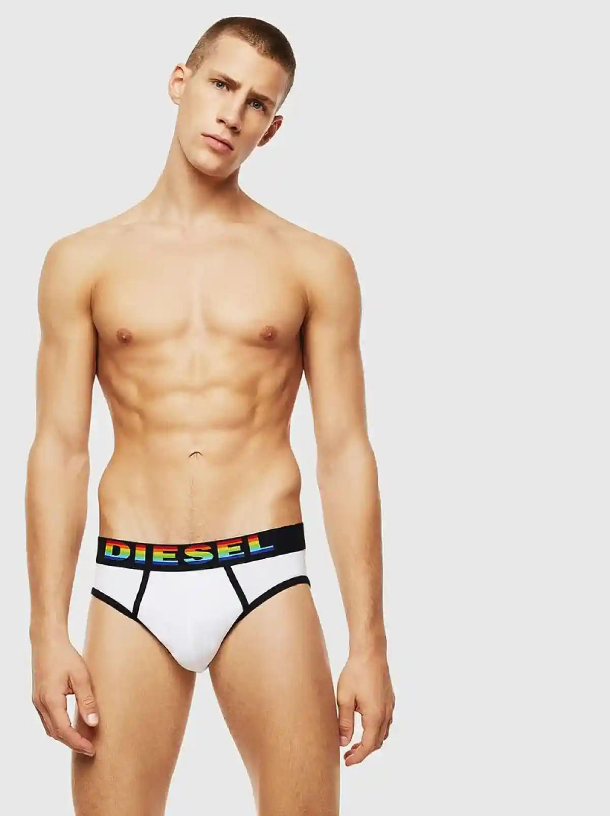 Multicolor Three-pack of briefs with rainbow logo