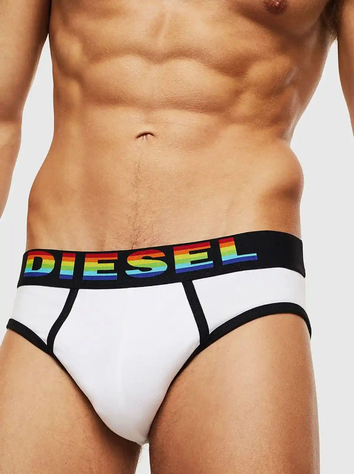 Multicolor Three-pack of briefs with rainbow logo