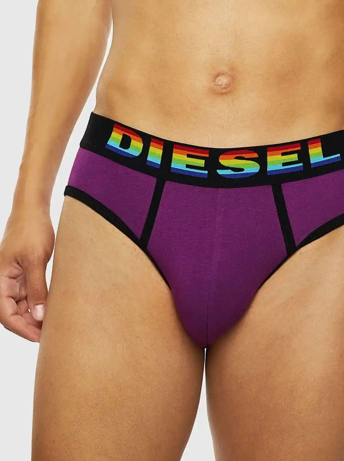 Multicolor Three-pack of briefs with rainbow logo