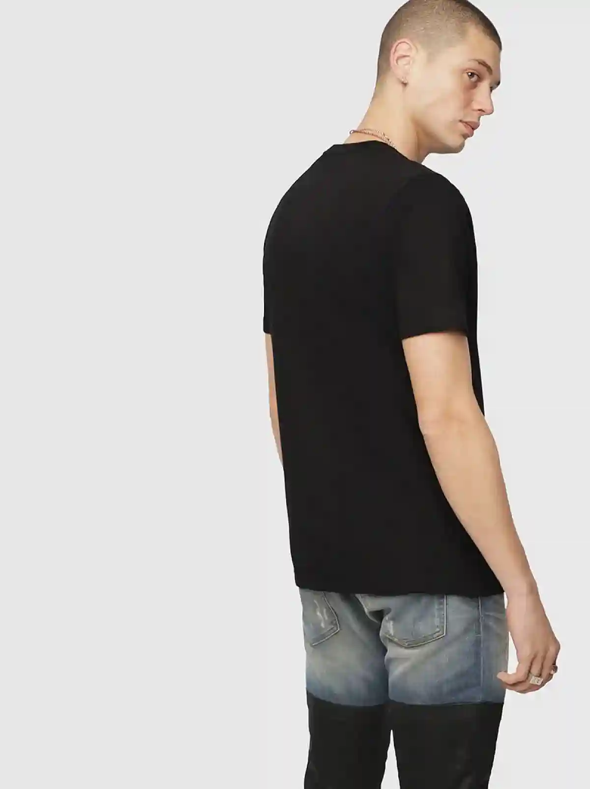 Black T-Shirt with Diesel 90s logo