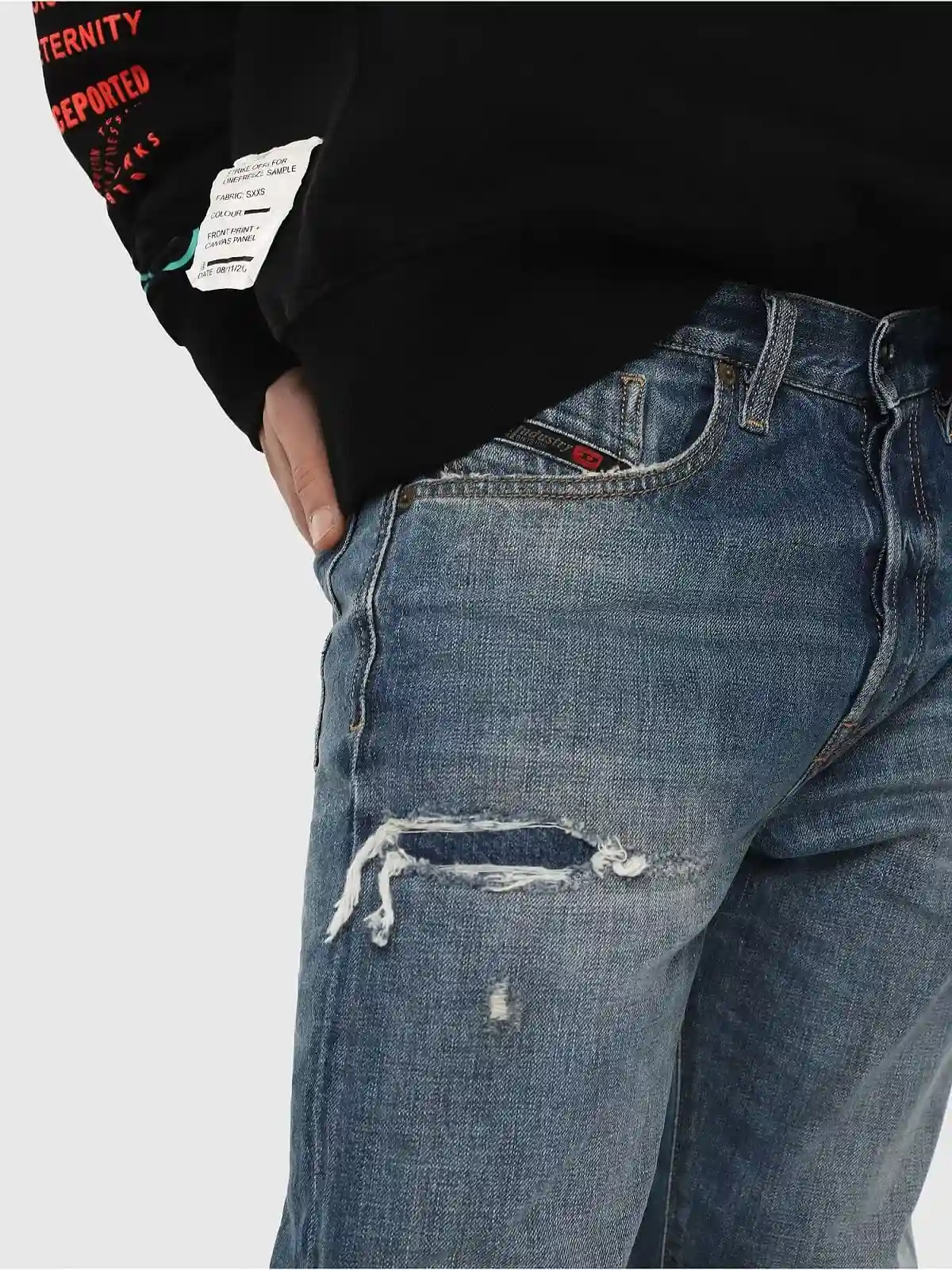 Blue Slim Jeans-Mharky