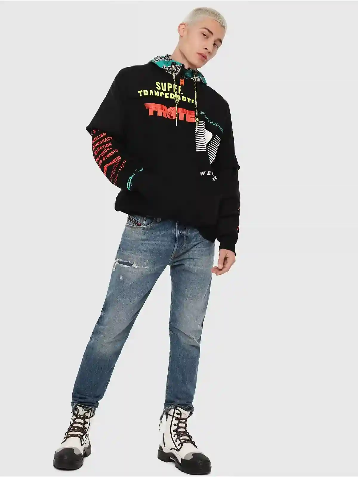 Blue Slim Jeans-Mharky