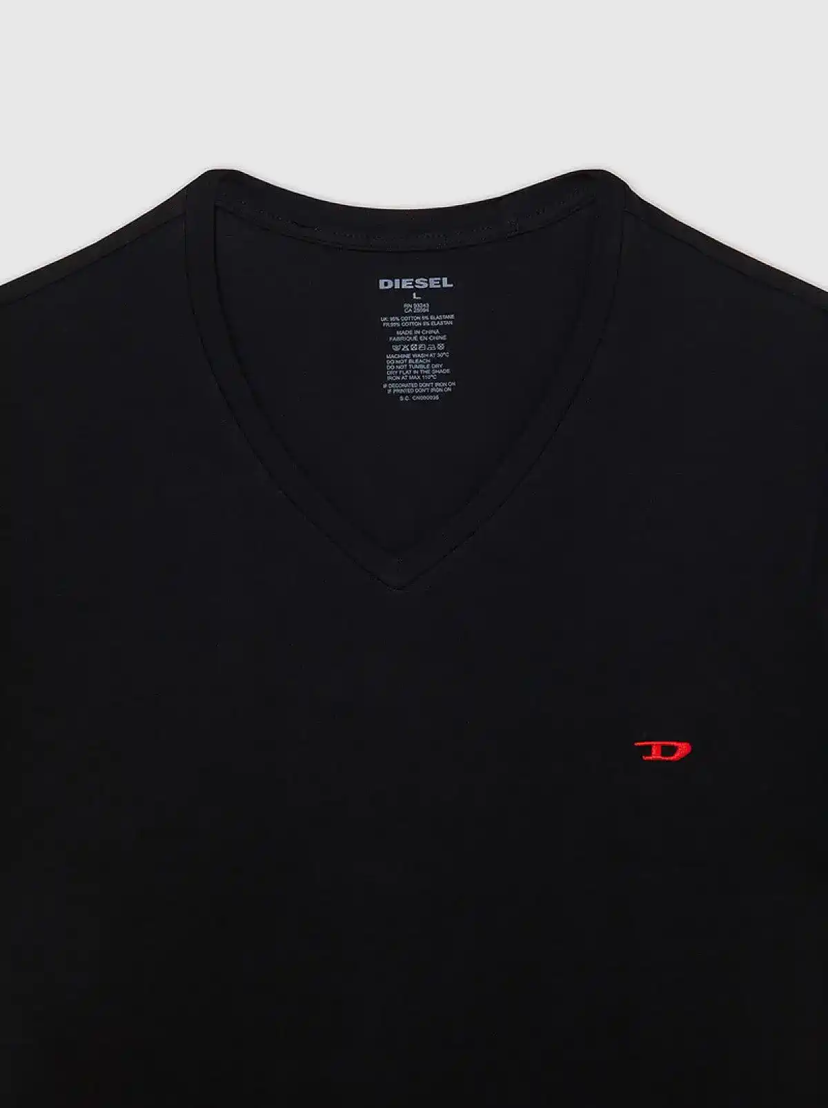 Multicolor Three pack of V-neck T-shirts with logo