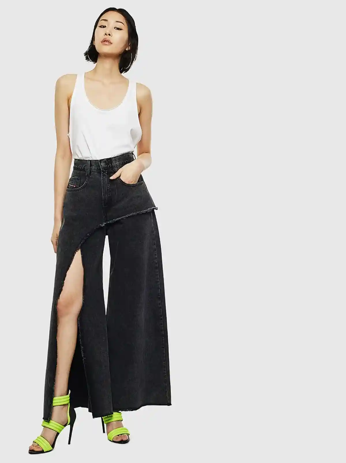 Black Wide Jeans-D-Izzier