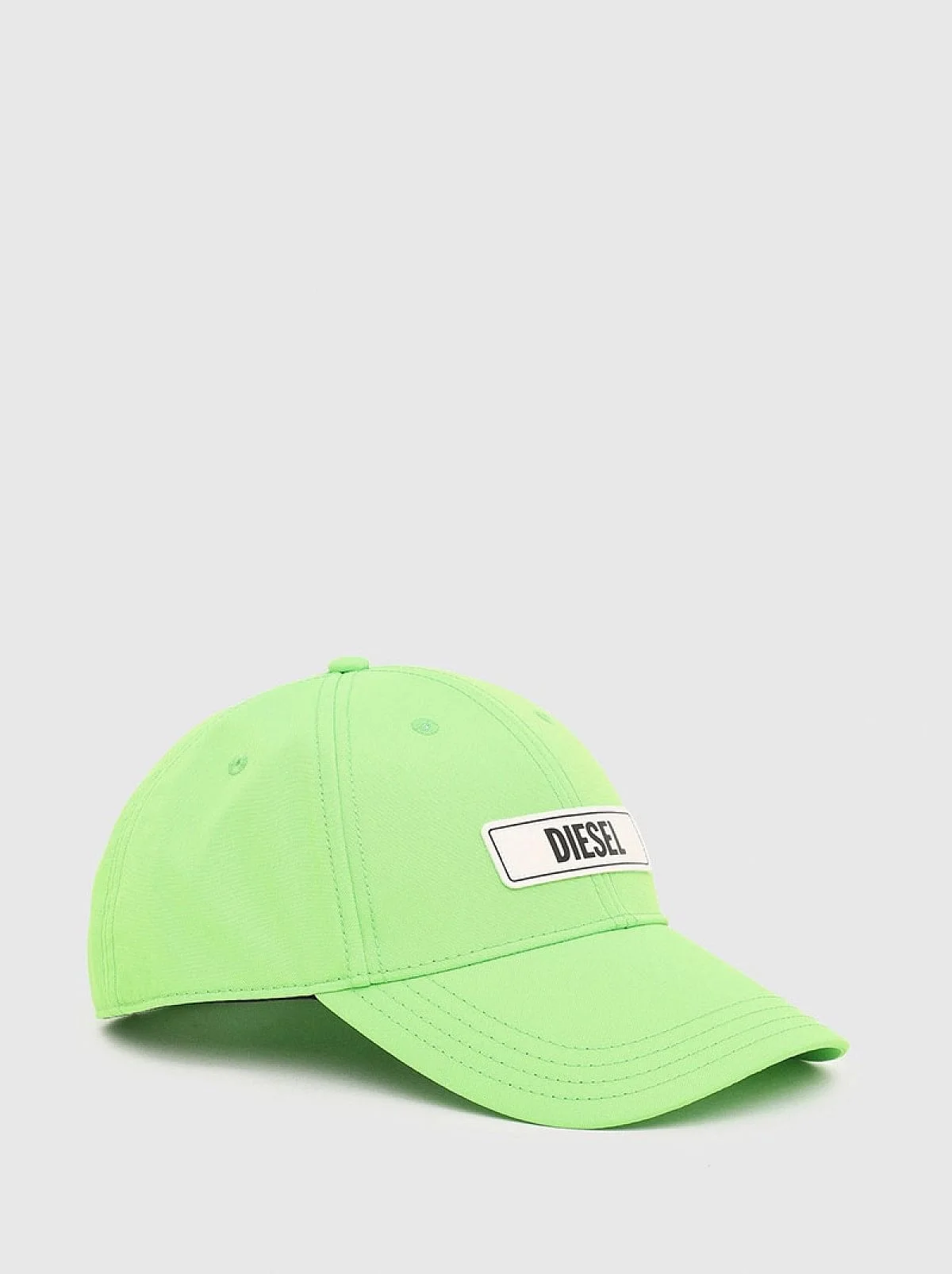Green Baseball cap with logo label