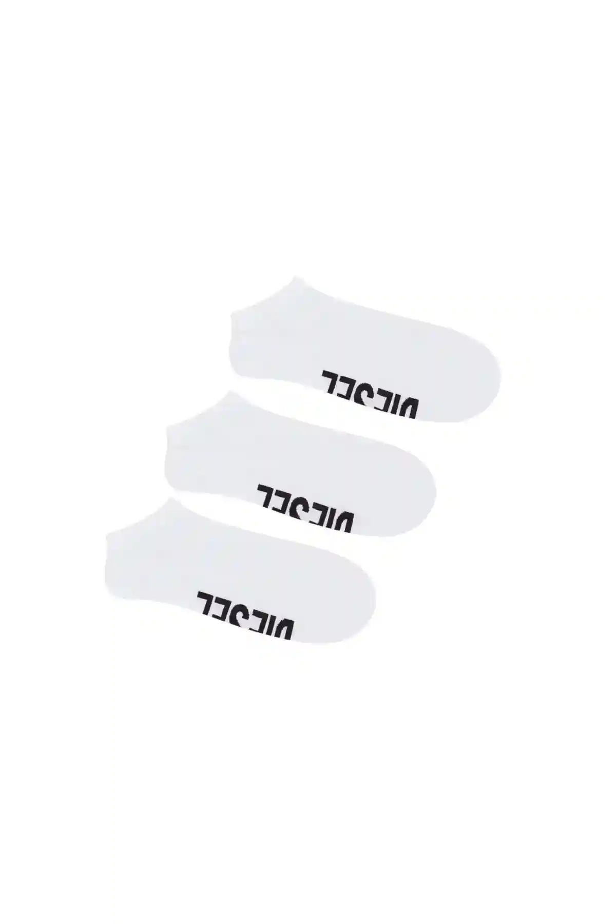 Black 3-pack low-cut logo instep socks