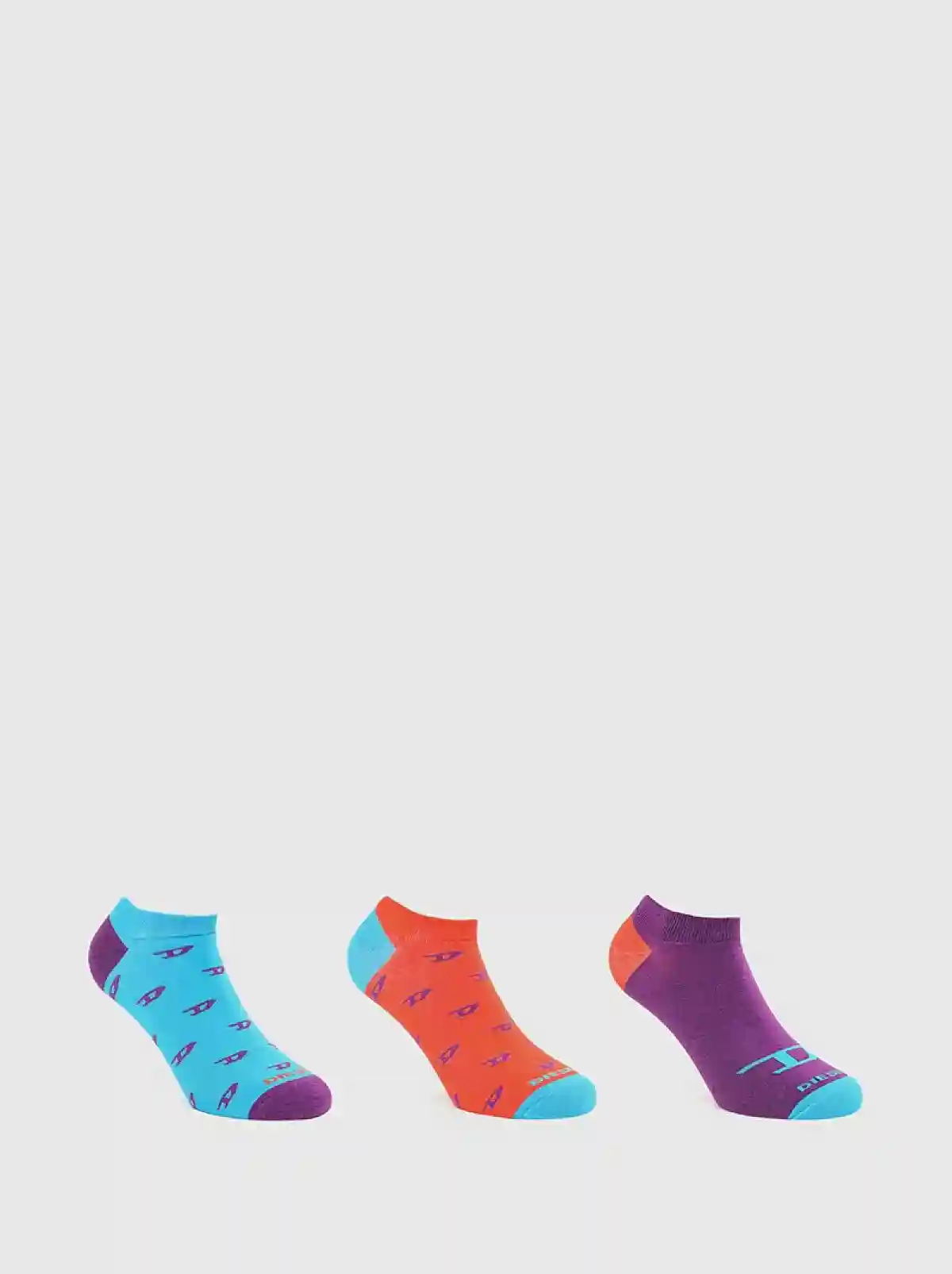 Multicolor Three-pack of mixed low-cut socks