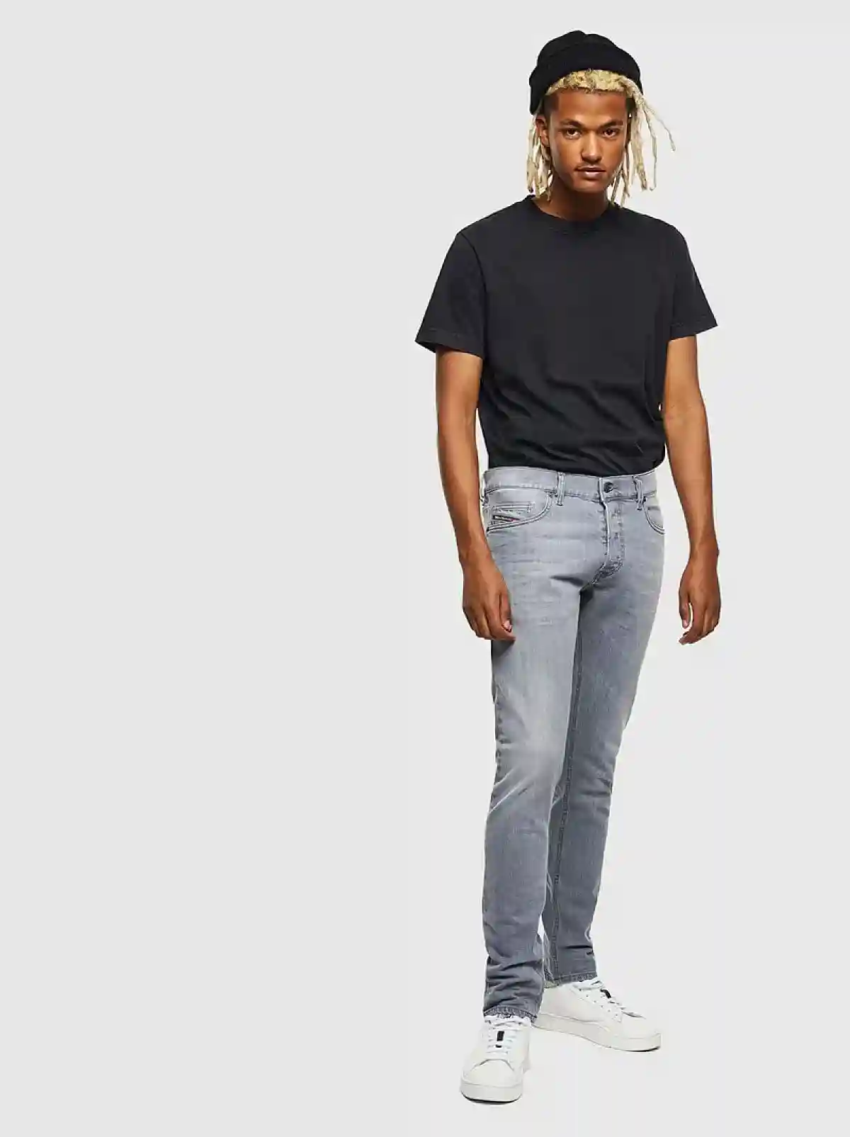 Grey Slim fit Jeans- D-Luster