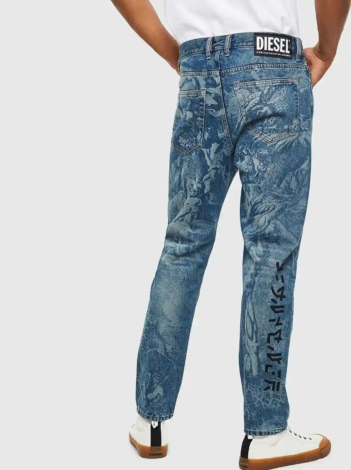 Blue Tapered-fit Jeans-D-Vider