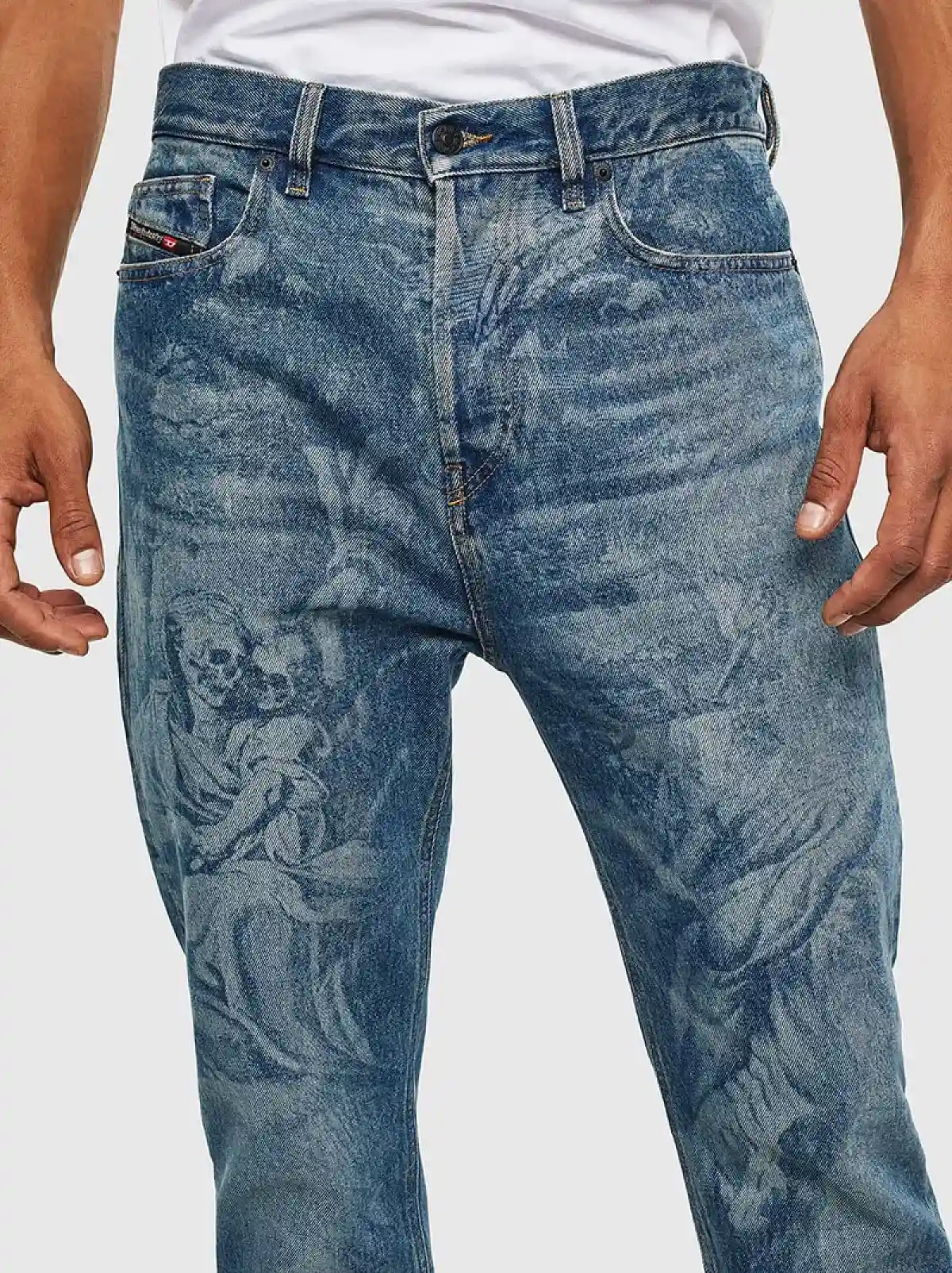 Blue Tapered-fit Jeans-D-Vider