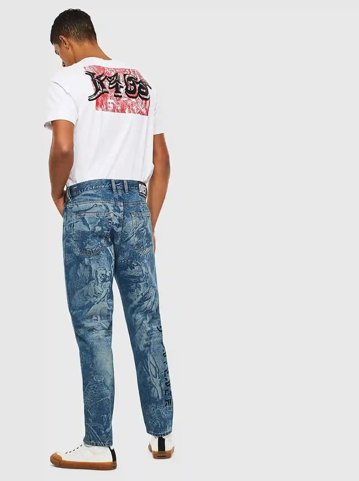 Blue Tapered-fit Jeans-D-Vider