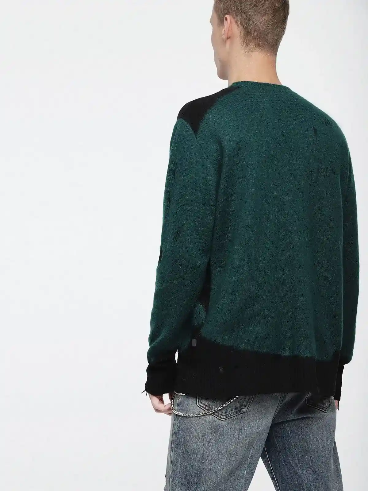 Black Sweater with destroyed details