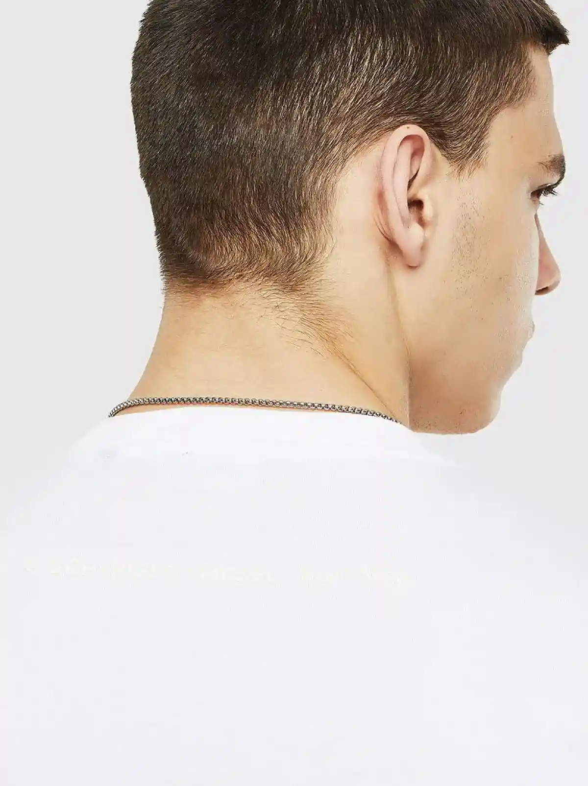 White T-shirt with walkie-talkie print