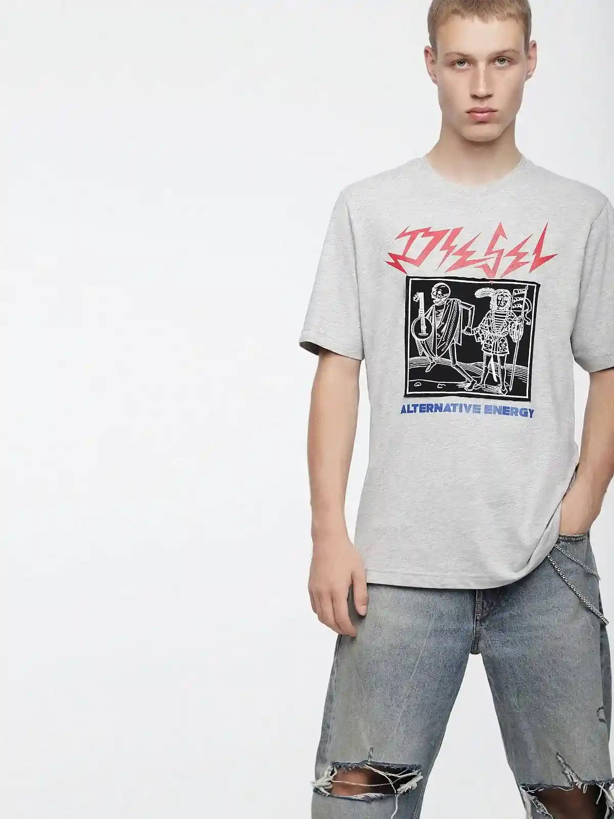 Black T-Shirt with medieval-inspired graphic