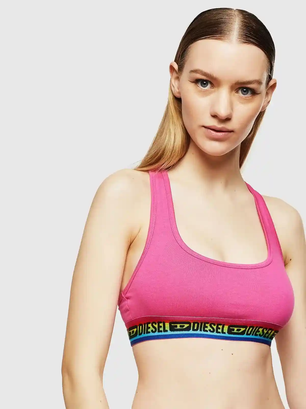 Pink Bralette with Diesel logo