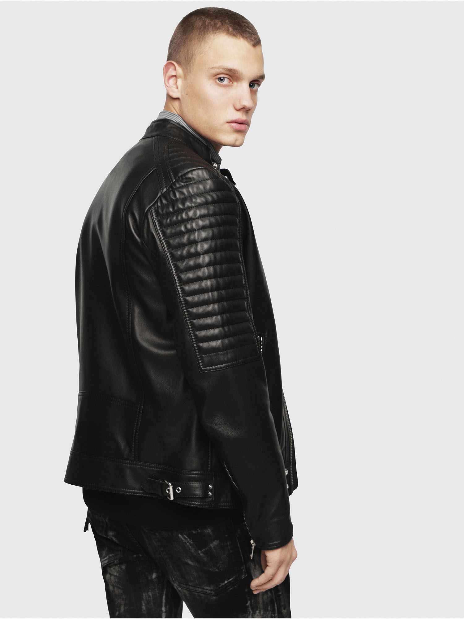 Diesel L-SHIRO GIACCA Leather Jacket