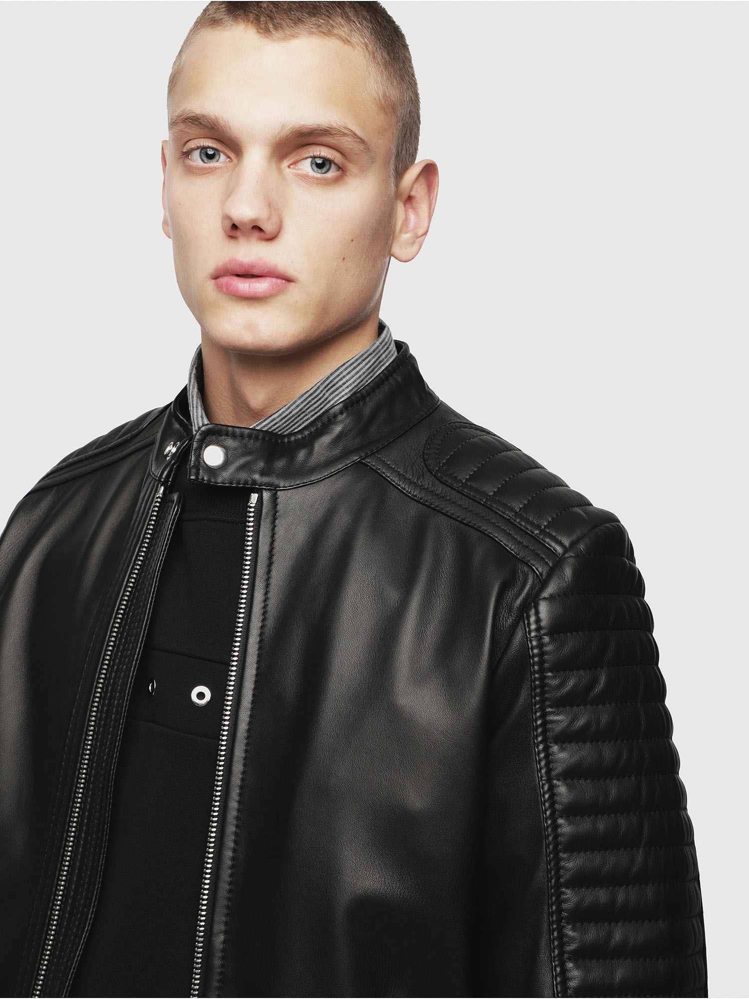 Diesel L-SHIRO GIACCA Leather Jacket
