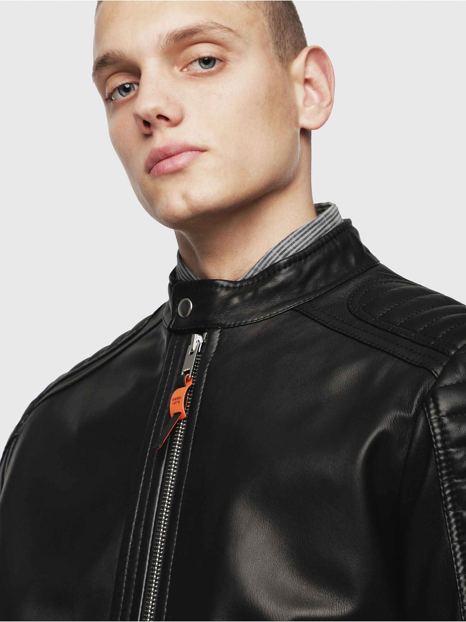 Diesel L-SHIRO GIACCA Leather Jacket