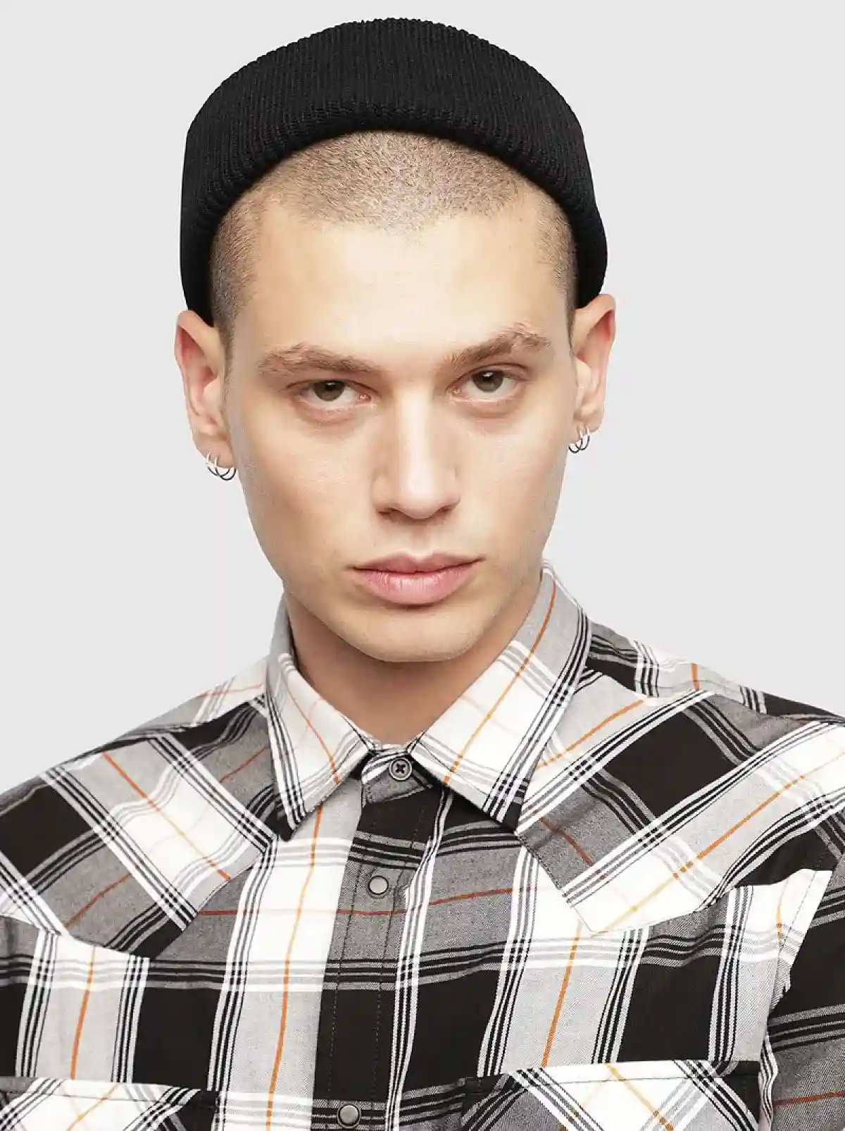 White Check shirt in yarn-dyed flannel