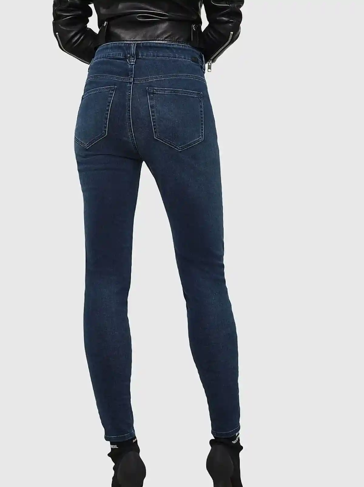 Blue Super skinny Jeans-Slandy High