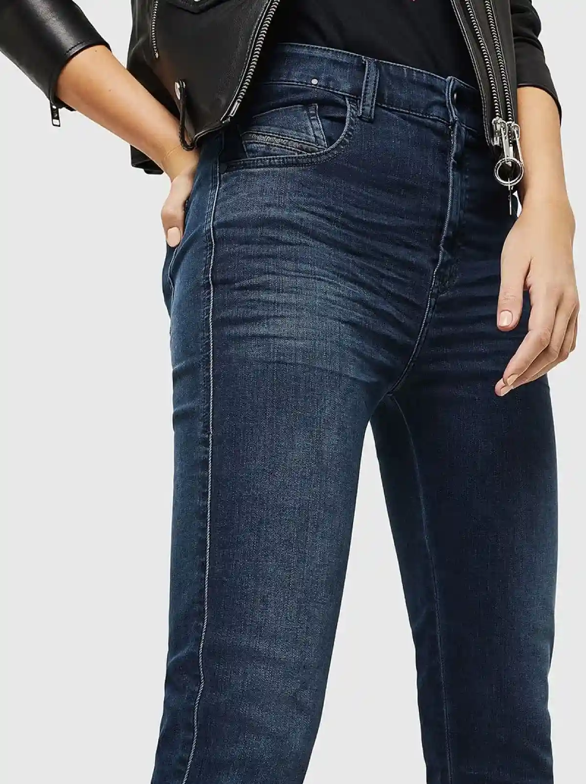 Blue Super skinny Jeans-Slandy High