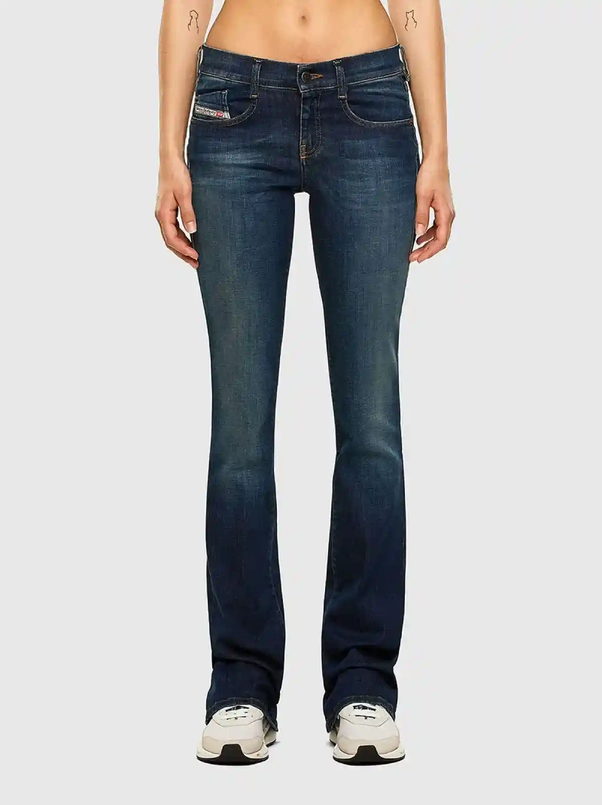 Blue Bootcut and Flare Fit Jeans-D-Ebbey