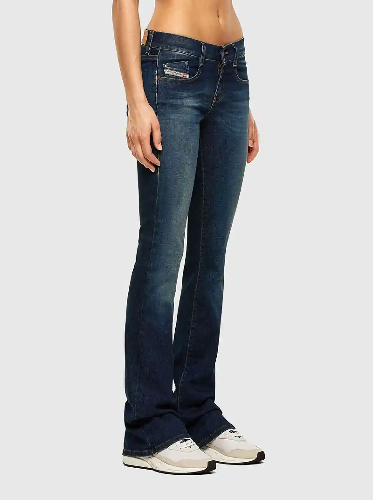 Blue Bootcut and Flare Fit Jeans-D-Ebbey