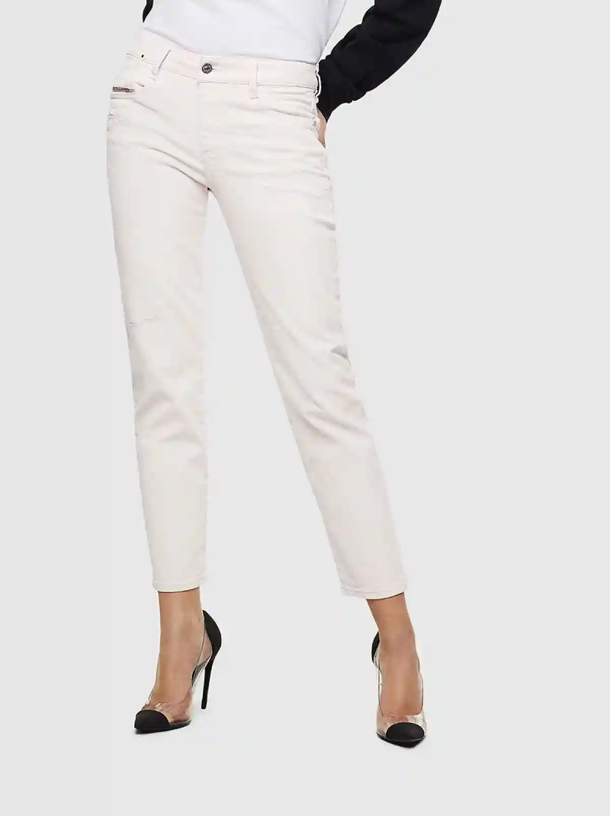 White Slim fit Jeans- D-Rifty