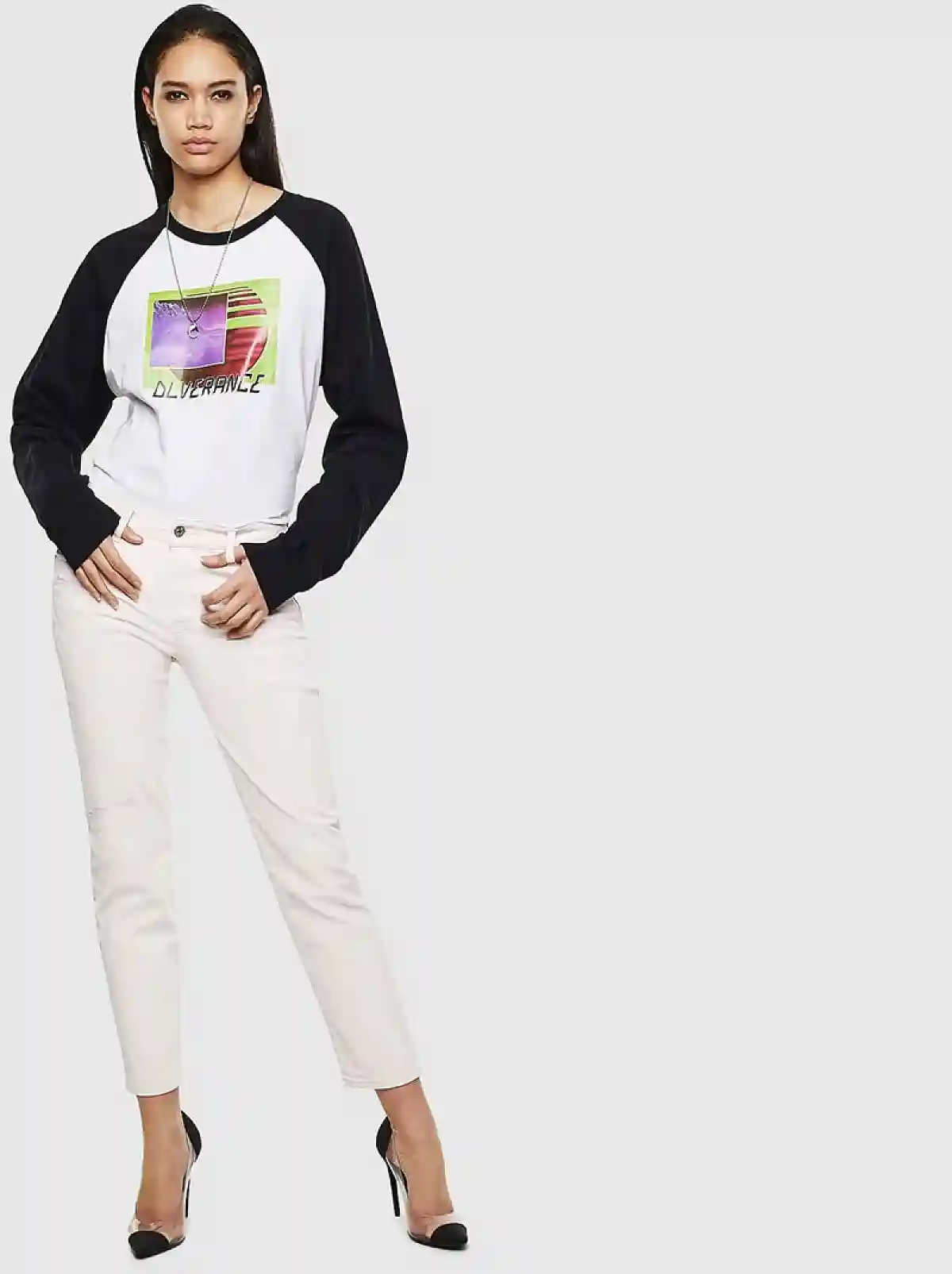 White Slim fit Jeans- D-Rifty