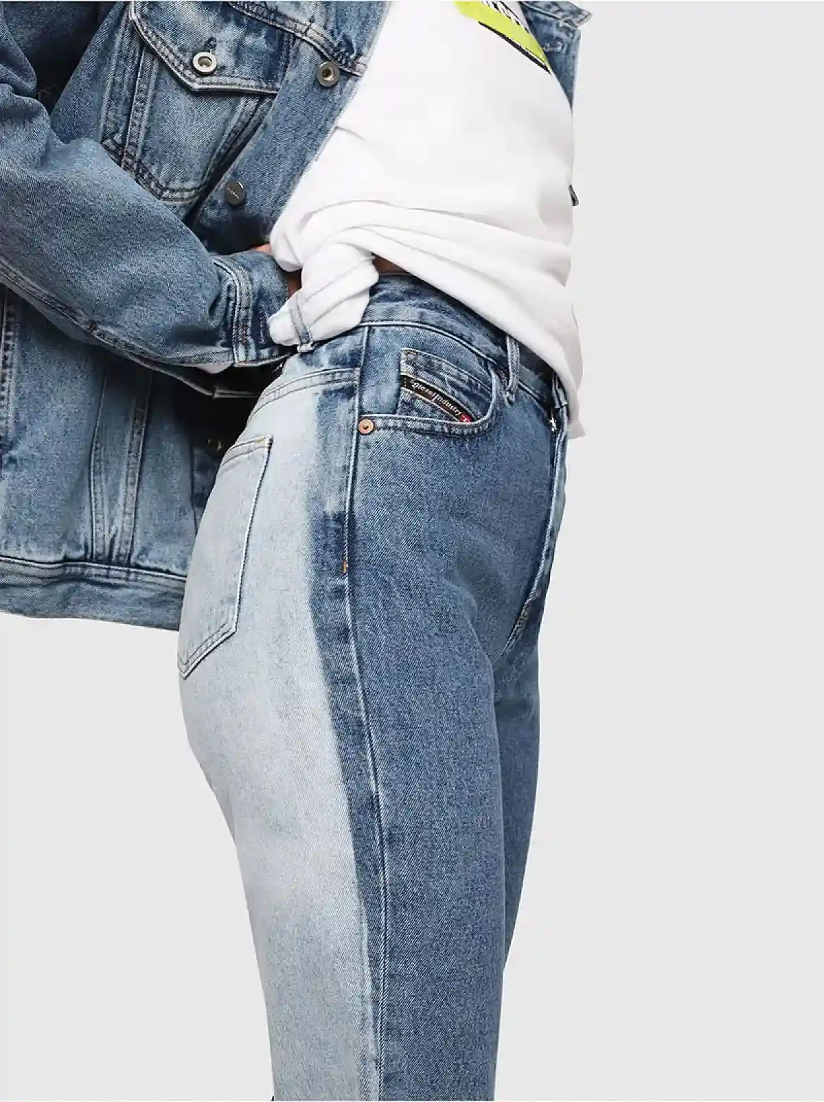 Blue Straight Fit Jeans- D-Eiselle