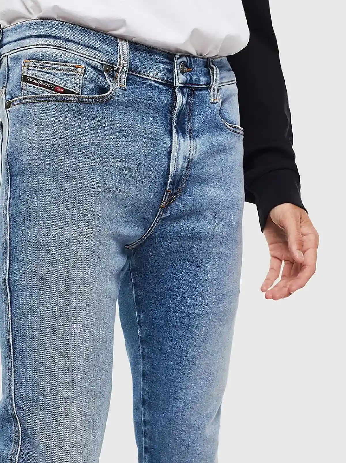 Blue Skinny Fit Jeans-D-Istort