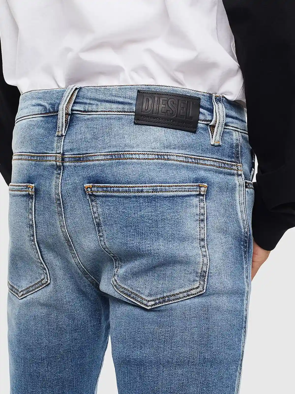 Blue Skinny Fit Jeans-D-Istort