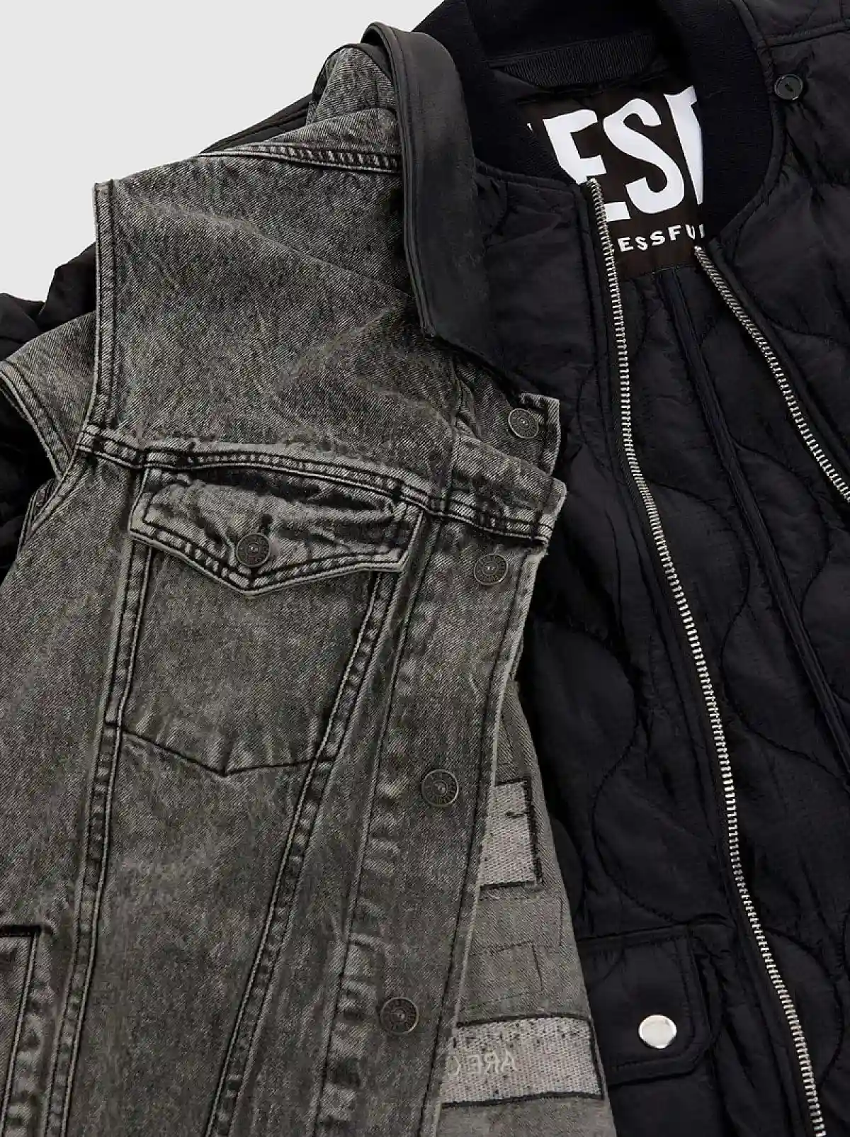 Black Skinny Fit Jeans-D-Istort