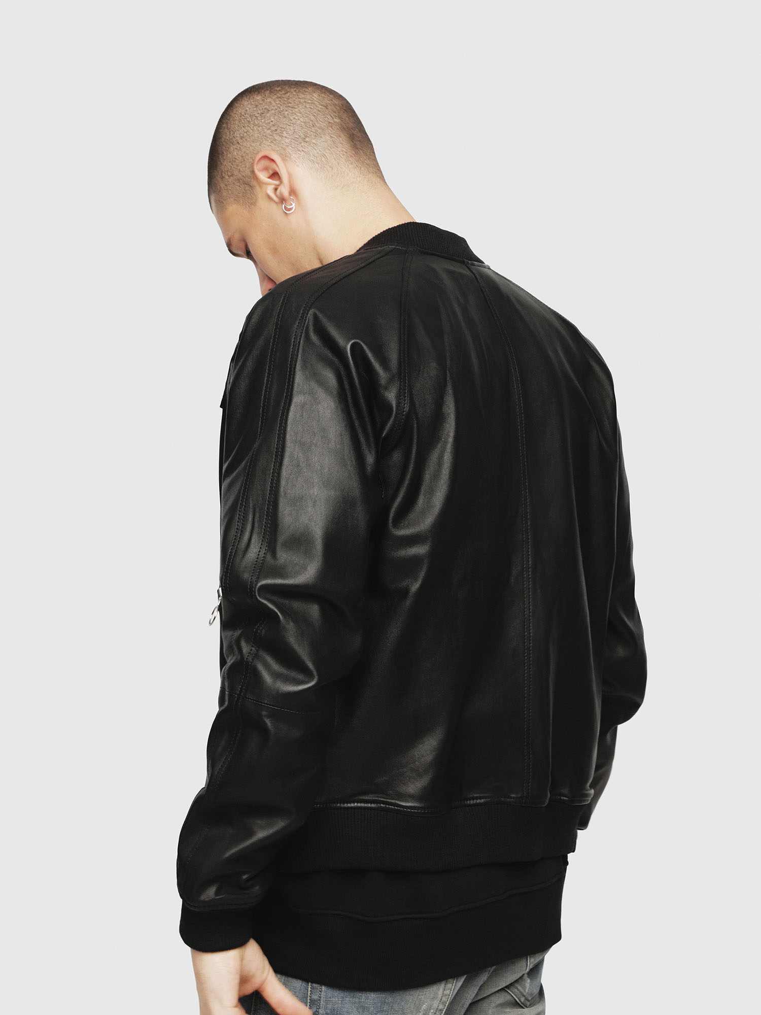 Diesel L-PINS-A GIACCA Leather Jacket