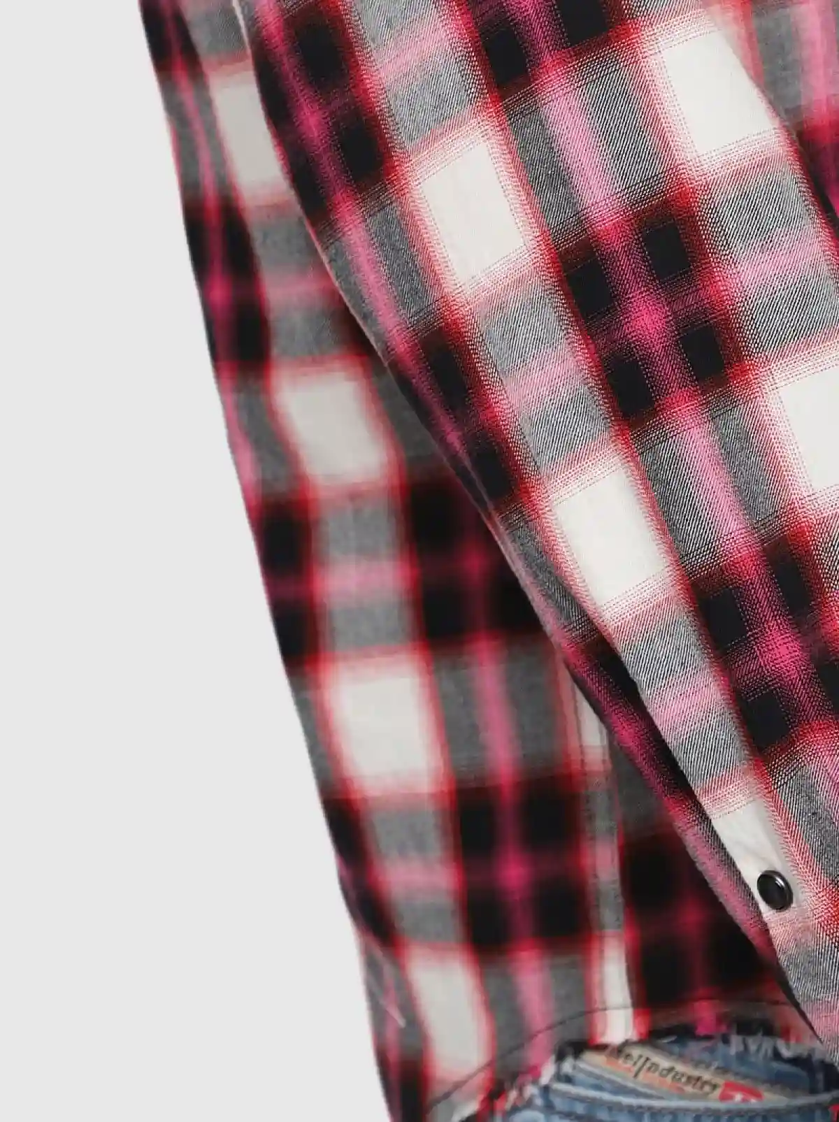 Pink Checked western shirt in cotton