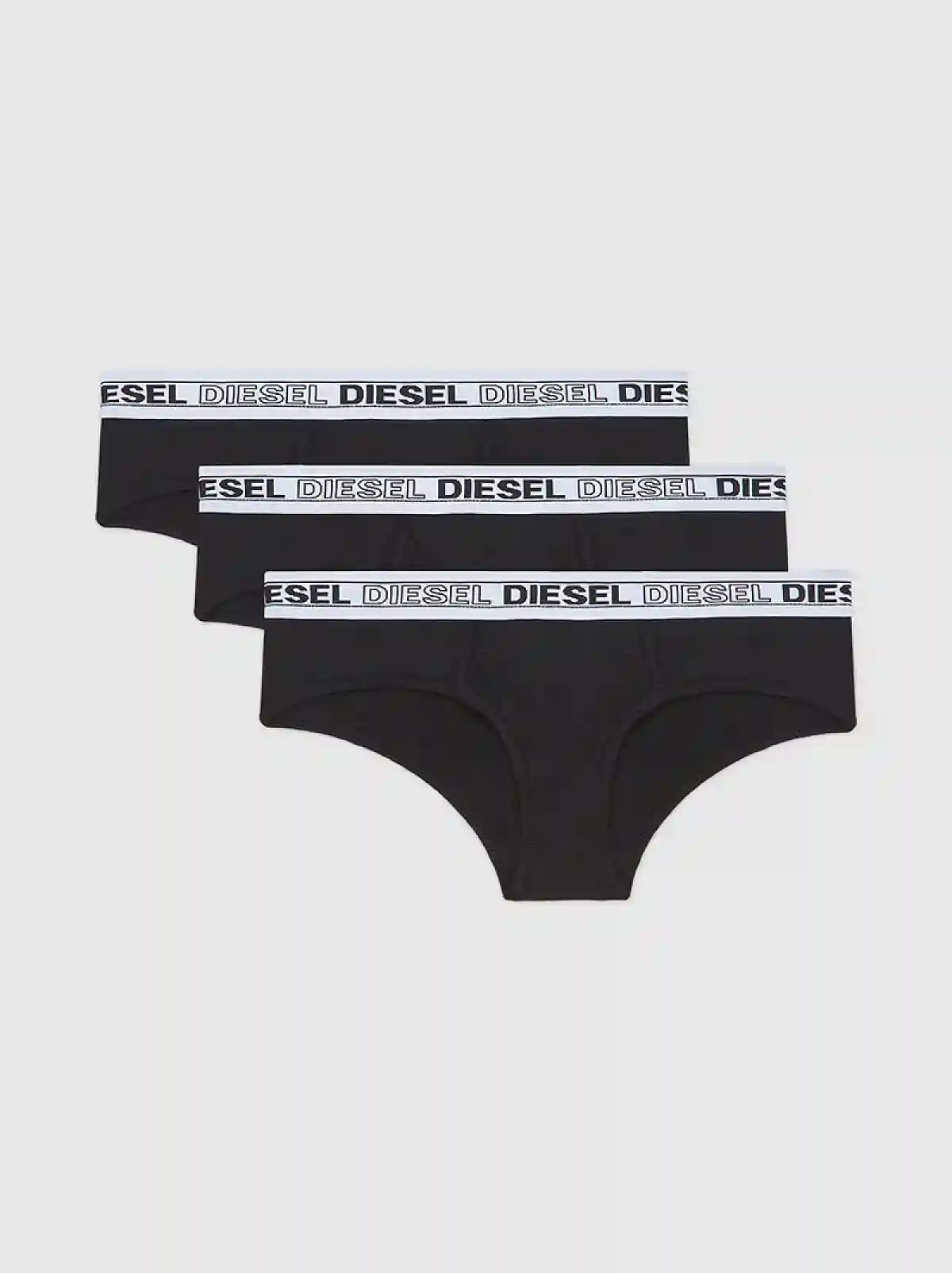 Black Three-pack of Brazilian briefs in cotton