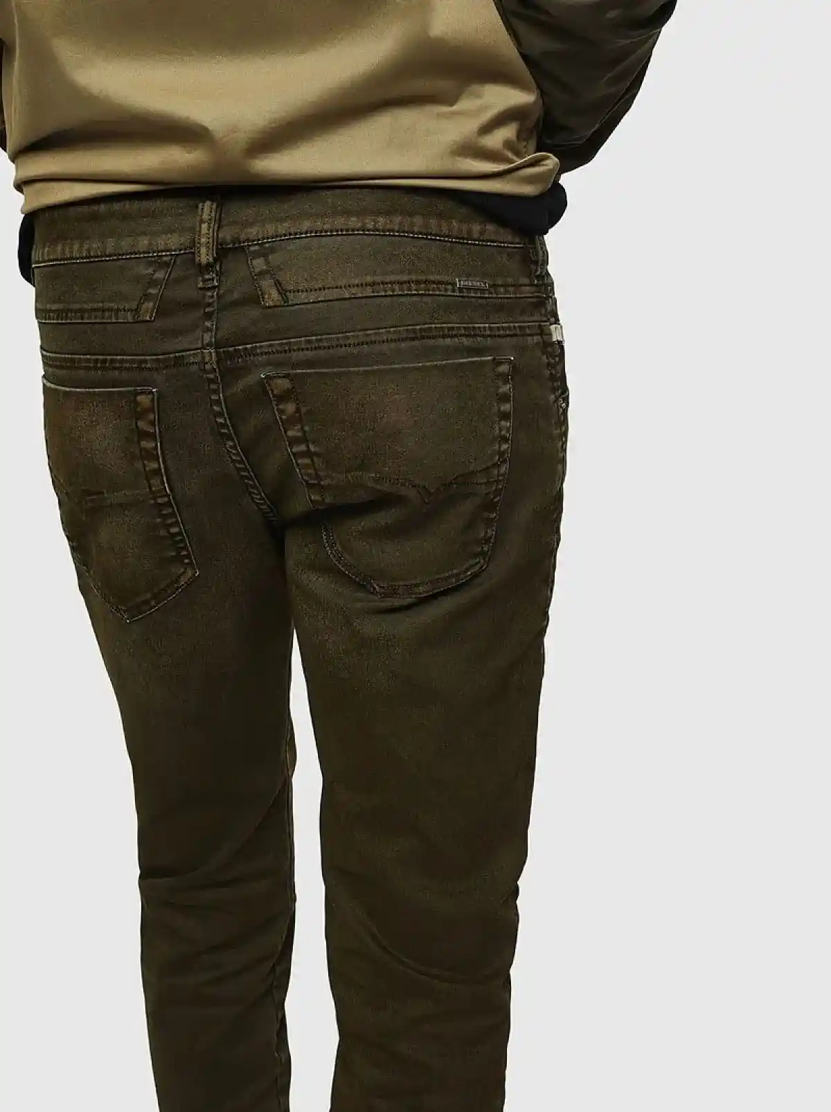 Green Tapered fit Jeans- D-Bazer