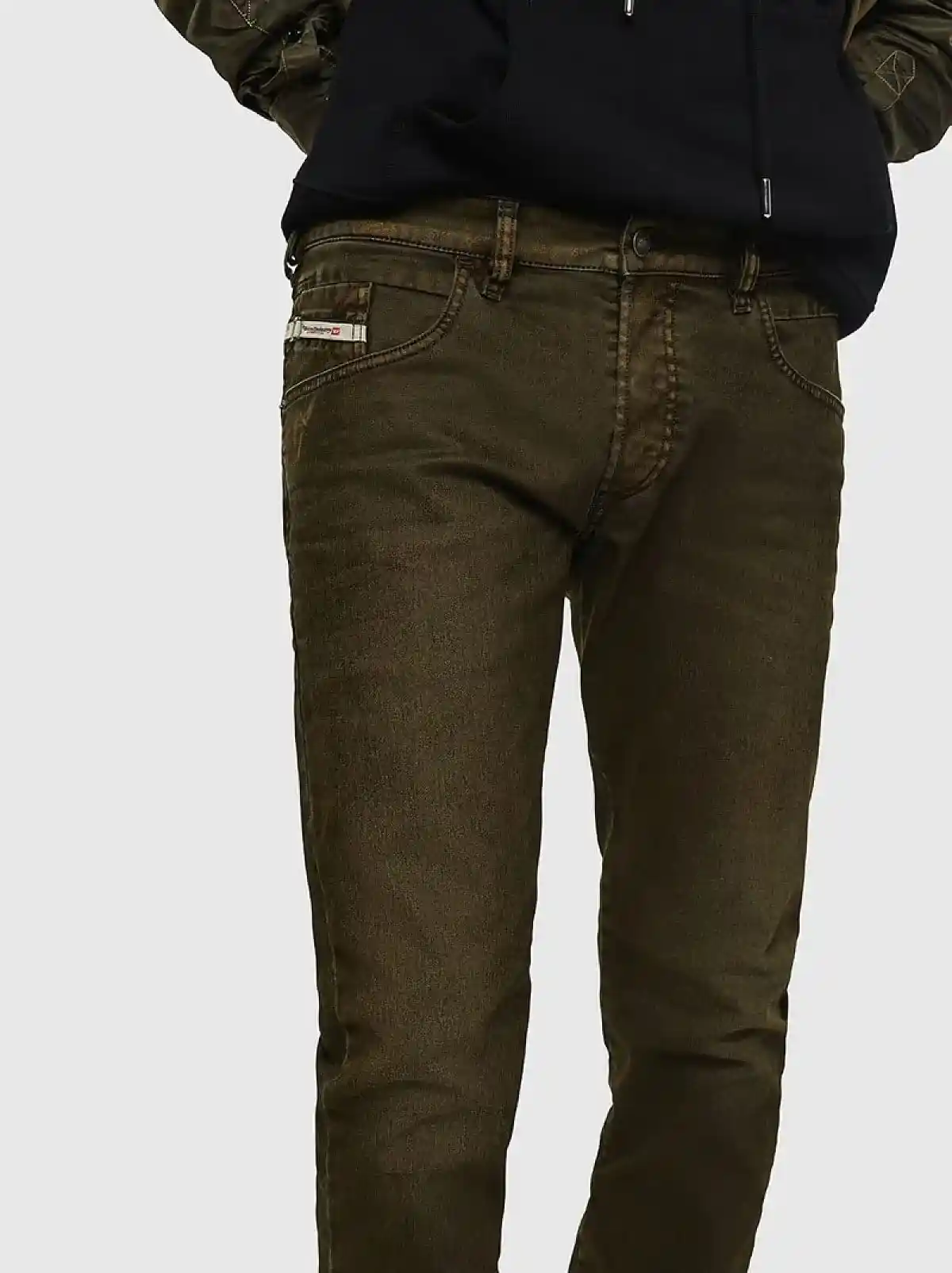 Green Tapered fit Jeans- D-Bazer