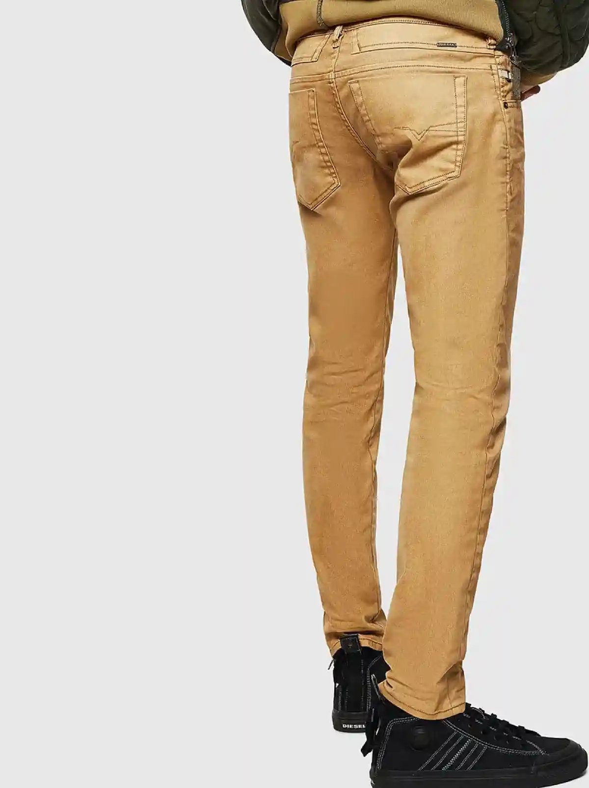 Brown Tapered fit Jeans- D-Bazer