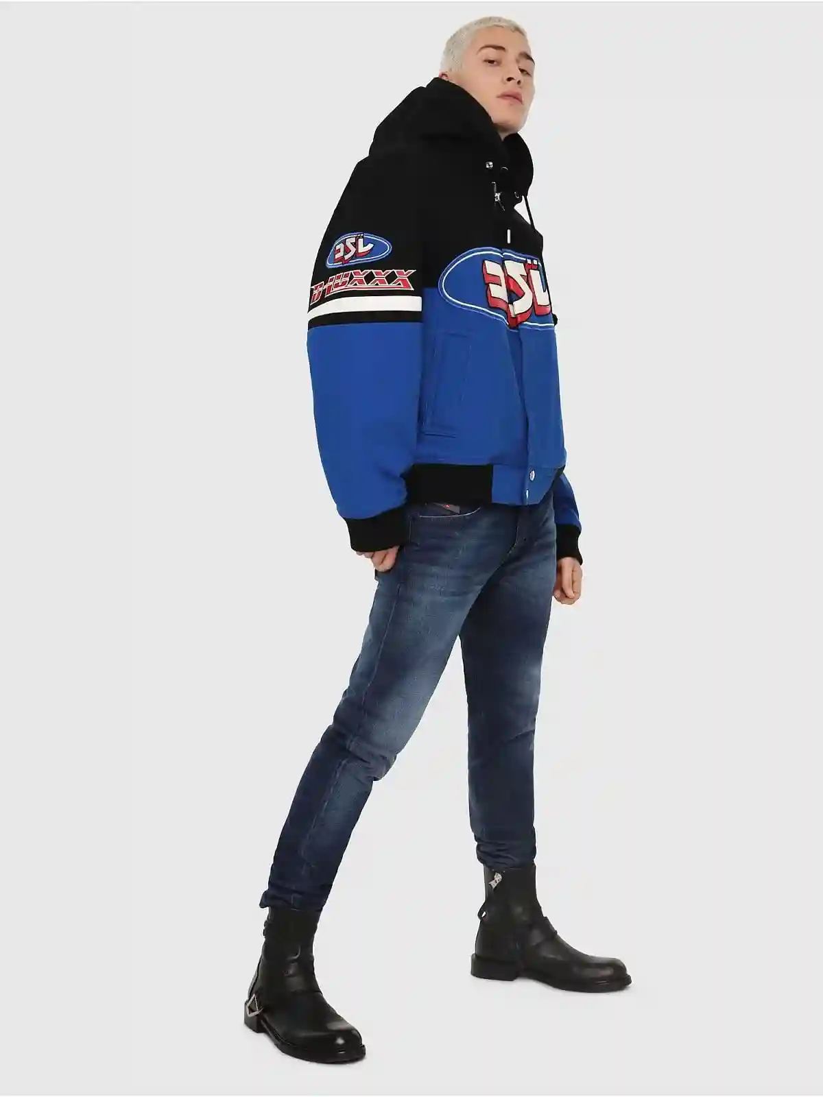 Blue Tapered fit Jeans-D-Bazer
